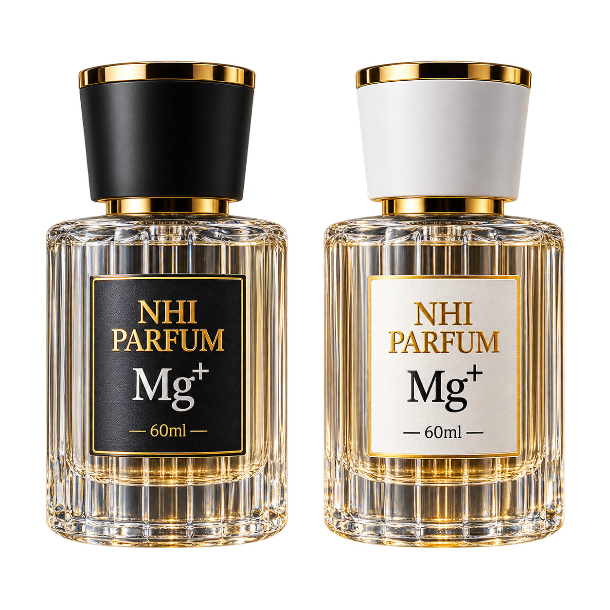 NHI Parfum Mg+ bottles